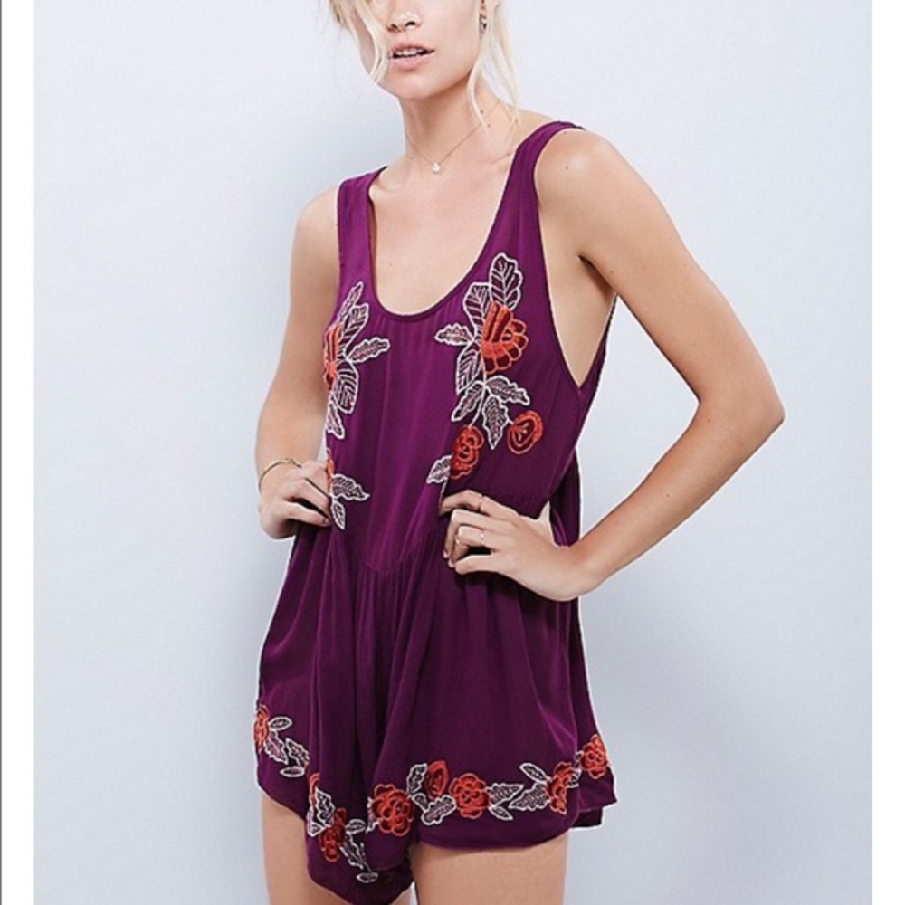 Free People Wide Leg Shortie Romper